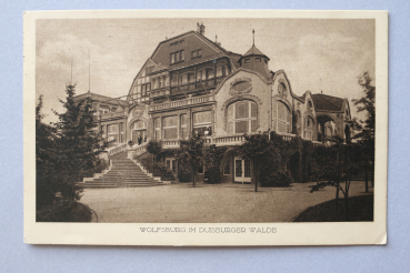 Ansichtskarte AK Duisburg 1914 Wolfsburg Duisburger Wald Pension Restaurant Monning Architektur Ortsansicht NRW
